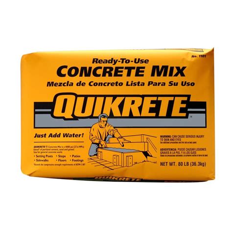 home depot concrete prices|home depot quikrete prices.